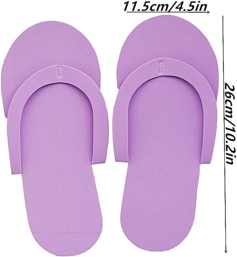 Khakho Eva Disposable Anti-Slip Pedicure Slippers,Disposable Flip Flops,Foam Slippers,Spa Slippers for Salon Nail Foot Spa