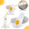 30 Pairs Unisex Disposable Slippers Non Slip Closed Toe Spa Smile Face House Slippers for Guests Hotel Home House