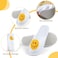 30 Pairs Unisex Disposable Slippers Non Slip Closed Toe Spa Smile Face House Slippers for Guests Hotel Home House