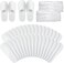 60 Pairs Spa Slippers Unisex Disposable Hotel Guest House Slippers for Spa Party Guest Home Hotel Travel, White Non-Slip Slipper Two Size Fits Most Men and Women (11 Inch, 10.5 Inch)