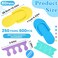 330 Pairs Disposable Pedicure Slippers and Toe Separators Kit Include 80 Pairs Disposable Foam Flip Flops Pedicure Sandals 250 Pairs Toe Separators for Women Nail Hotel Foot Salon Spa Party