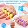 330 Pairs Disposable Pedicure Slippers and Toe Separators Kit Include 80 Pairs Disposable Foam Flip Flops Pedicure Sandals 250 Pairs Toe Separators for Women Nail Hotel Foot Salon Spa Party