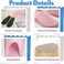 Zhehao 10 Pairs Washable House Slippers for Guests Open Toe Spa Slippers Women Men Soft Disposable Cotton Linen Hotel Bulk Non Slip Breathable for Indoor Travel Bedroom Party(Pink, Gray)