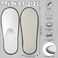 Ramede 80 Pairs Non Slip Disposable Slippers Bulk Hotel Spa Fluffy Closed Toe Indoor Slippers for Guests Men Women Home Wedding Travel Party