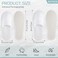 SATINIOR 40 Pairs Disposable Slippers Closed Toe Spa Slippers White Hotel Portable Travel Indoor Slipper Bulk for Women Men Home Hotel Wedding Guests, 2 Sizes