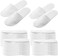 SATINIOR 40 Pairs Disposable Slippers Closed Toe Spa Slippers White Hotel Portable Travel Indoor Slipper Bulk for Women Men Home Hotel Wedding Guests, 2 Sizes