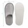 Frcctre 15 Pairs Disposable Slippers, Non-Slip Closed Toe Linen Disposable Spa Slippers Portable Indoor Slippers for Hotel, Travel, Guests and Home, Individually Wrapped, Gray