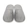 Frcctre 15 Pairs Disposable Slippers, Non-Slip Closed Toe Linen Disposable Spa Slippers Portable Indoor Slippers for Hotel, Travel, Guests and Home, Individually Wrapped, Gray