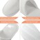 Geyoga 12 Pair House Slipper for Guest Non Slip Disposable Slipper for Travel Washable Reusable Closed Toe Hotel Bridesmaid Indoor Spa Wedding Party Shoeless Home
