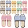 10 Pairs Washable House Slippers for Guests, Disposable Indoor Slipper with Thick Sole, Non Slip Open Toe Slipper, Spa Slipper Bulk for Home, Hotel, Bedroom, Travel, Unisex Universal Size