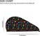 Colorful Paw Pattern Hair Towel Wrap Microfiber Fast Drying Hair Turban with Buttons for Women Drying Curly, Long &amp; Thick Hair