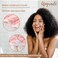 JEFFSUN Microfiber Hair Drying Towel Wrap, 2-Layer Extra Thick Super Absorbent Hooded Hair Towel for Women Long Wet Hair, 2 Colors Pink &amp; White Reversible Hair Turban Towel, Girls Stocking Stuffers
