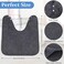 12 Pieces Facial Towels Split Design Soft Esthetician Towels Removing Spa Microfiber Face Cloth for Home Salon Facial Steam Massage and Cleansing(Dark Gray)