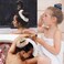Chuangdi 8 Pieces Large Microfiber Hair Towel Scrunchies, Soft Heatless Fuzzy Hair Drying Hair Ponytail Holder for Wet and Dry Hair, 8 Colors (Classic Colors, White, Gray, Yellow, Orange, Blue)