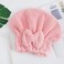 Microfiber Hair Towel Cap, Super Soft &amp; Absorbent Quick Drying Towel for All Hair Types, Set of 2 (Pink &amp; White)