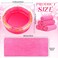 12 Pcs Foot Spa Kit for Girls 13.8 x 13.8 x 6.7 Inch Foot Care Bath and 12 x 28 Inch Hand Towels Washbasin Salon Towels for Spa Party Sleepover Party Supplies, Rose Red