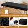 Macarrie 6 Pack Microfiber Massage Table Sheets Soft Massage Table Cover Reusable Spa Bed Sheets Salon Table Protective Cover Massage Table Fitted Sheets(Black)