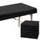 Macarrie 6 Pack Microfiber Massage Table Sheets Soft Massage Table Cover Reusable Spa Bed Sheets Salon Table Protective Cover Massage Table Fitted Sheets(Black)