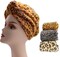 Hair Towel Wrap for Women - 3 Pack Super Absorbent Rapid Drying Hair Towel with 1 Pack Mask Towel, Magic Instant Dry Hair Cap Towel with Button, Hair Wrap Towels for Curly Hair Anti Frizz