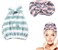 Large Microfiber Hair Towel Cap,Rapid Drying Towel For Hair,Ultra Soft Super Absorbent Hair Drying Towel Turban,Cute Green&amp;Pink Bow Hair Towel Wrap,Hair Drying Towels For Women Fast Dry(2pack)