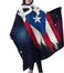 ONE TO PROMISE Flag Barber Cape Puerto Rico Flag Galaxy Design Hair Cut Salon Cape,Hair Stylist Hairdresser Styling Cape,Waterproof Haircut Apron Cover up for Adults,55"X66