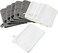PHOGARY 10 Pack Microfiber Body Wash Mitts, Soft Face Mitten, Bath Spa Cloth, Reusable Makeup Remover Mitt Gloves, European Style Wash Cloth, 6&times;8 inch, White and Grey