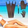 Self Tanning Mitt Kit, Velvety Soft Tanner Mitt and Back Tanning Applicator, Exfoliating Glove, Angled Face Tanner Brush for Sunless Tanning Oil Lotion Mousse Gel (4 Pack Bronze, Boxed)