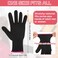 Heat Resistant Gloves for Hair Styling, 2 Pair Professional Heat Blocking Glove Mitts Reusable Hair Dye Heat Proof Gloves for Hair Straightener Flat and Curling Iron Wand Gloves(Rose Red)