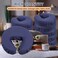 24 Pcs Face Cradle Covers for Massage Table Microfiber Reusable Soft Thicker Massage Table Head Rest Covers Bulk Oil Proof Headrest Cradle Sheets for Spa Beauty Salons (Navy Blue)