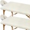 Peryiter 2 Set Deluxe Fleece Massage Table Pad Set Deluxe Extra Comfortable Soft Massage Table Cover 31 W x 72 L Fully Wrap Thick Sheets Sets Face Rest Cover