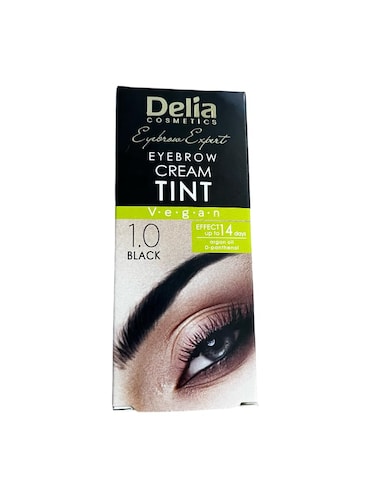 DELIA HENNA/COLOR CREAM EYEBROW PROFESSIONAL TINT KIT SET Black