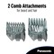 Panasonic Hair and Beard Trimmer, Men&#39;s, with 39 Adjustable Trim Settings and Two Comb Attachments for Beard and Hair, Corded or Cordless Operation, ER-GB60-K, Black