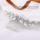 JAKAWIN Rhinestone Bride Wedding Hair Piece Crystal Hair Comb Bridal Hair Accessories for Women HC111 (Silver)