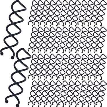 50Pcs Spiral Hair Pins, Non-Scratch Round Tips Hair Pins Spin Pins, Twist Hair Pins for Women Buns Girls, Hair Style DIY, Mini Bobby Pins Black