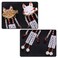 KALLORY Japanese Hair Pin Chinese Hair Clip Kimono Hair Accessories Hanfu Accessory Geisha Antiquity (1 Pair)