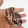 Fashion Hair Ties with Metal Circle Beads, Thin Hair Elastics Tie Korean, Colorful 8 Counts.