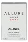 Chanel Allure Homme Sport Eau De Toilette Travel Spray Refills (3 Refills) 3x20ml