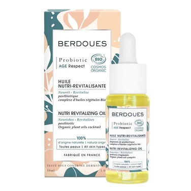 Probiotic Age Respect Nutri Revitalift Oil   Organic Anti Aging Skincare for Face &amp; Neck. Regenerates, Nourishes &amp; Revitalizes the Skin Thanks to Hyaluronic Acid   Made in France - 1.01 fl.oz