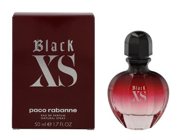 Paco Rabanne Black Xs Fragrance For Women - Floral, Woody, Musk Fragrance - Notes Of Cranberry, Black Violet And Vanilla - Exudes Sophistication - Recommended For Daytime Wear - Edp Spray - 1.7 Oz