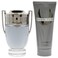 Paco Rabanne Invictus for Men - 2 Pc Gift Set 3.4oz EDT Spray, 3.4oz All Over Shampoo