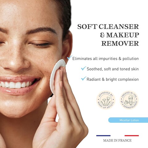 Embryolisse Micellar Lotion - Make-up Remover, Cleanser &amp; Moisturizer - No Soap or Water Needed