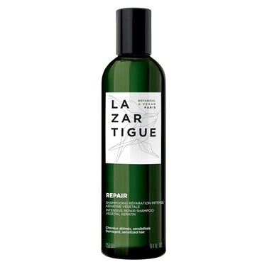 Lazartigue Repair Shampoo, Enriched with Vegetal Keratin, Helps Damage Deep Down &amp; Restructures Hair Fiber, Strengthens Hair and Leaves it Silky Right to the Ends