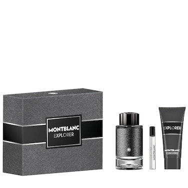 Mont Blanc Explorer by Mont Blanc for Men - 3 Pc Gift Set 3.3oz EDP Spray, 7.5ml EDP Spray 3.3oz Shower Gel