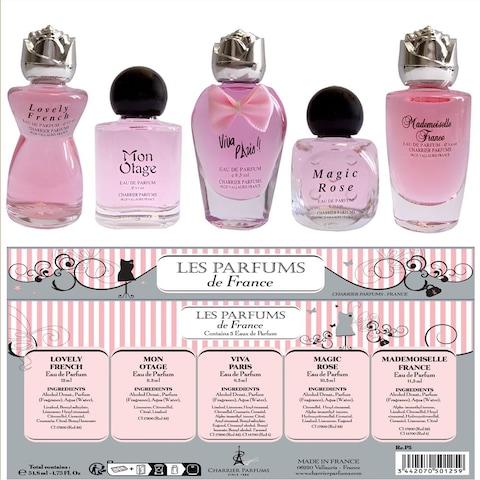 5 Eaux de Parfum Gift Set - &#39;Collection Fashion&#39; - 49.7 ml - Made in Provence, France