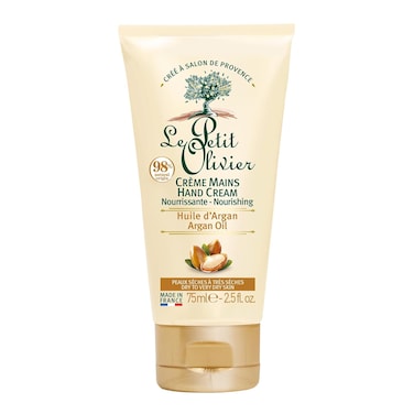 Le Petit Olivier Nourishing Hand Cream - Enriched With Argan Oil - Softens, Nourishes and Protects Hands - Soothes The Sensation Of Tightness And Discomfort - Silicone Free - 2.5 Oz