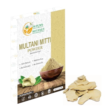 Multani Mitti Earth Clay (Bentonite &amp; Kaolin), 100% Natural Indian Healing Clay Mask for Skin Care, Natural Deep Cleansing, Pure Grade Facial Mask, Calcium &amp; Sodium Clay, 5.3 oz