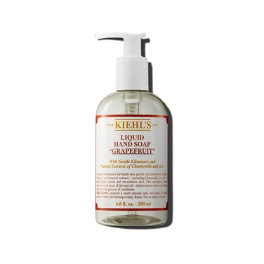Kiehl's Grapefruit Liquid Hand Soap, Scented Hand Wash to Soothe &amp; Condition Skin, Non-drying, with Coconut-derived Cleansers, Vitamin E &amp; Botanical Extracts, All Skin Types, Grapefruit Citrus Scent