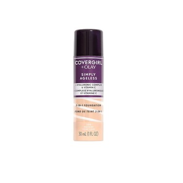 COVERGIRL &amp; Olay Simply Ageless 3-in-1 Liquid Foundation, Fair Ivory, 1 Fl Oz (Pack of 1)