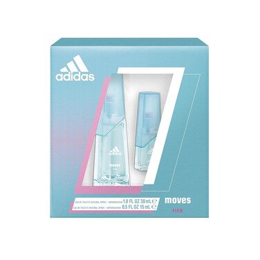 Adidas, Moves for Her, 2 Piece EDT Gift Set, Total Retail Value $39.00