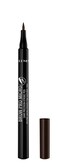 Rimmel London Brow Pro Micro 24HR Precision-Stroke Pen, Microfilling Felt Tip, Dark Brown, 1 ml